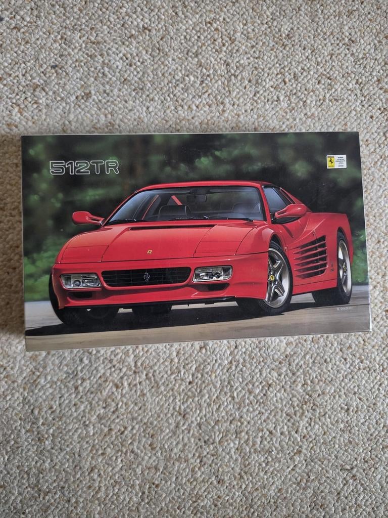 Rosso 1:24 Ferrari 512 TR modelauto model kit bouwdoos 24009, Overige merken, Auto, Verzenden, Groter dan 1:32