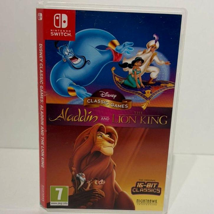 Nintendo Switch Game: Aladdin And The Lion King, Spelcomputers en Games, Games | Nintendo Switch, Zo goed als nieuw, Avontuur en Actie