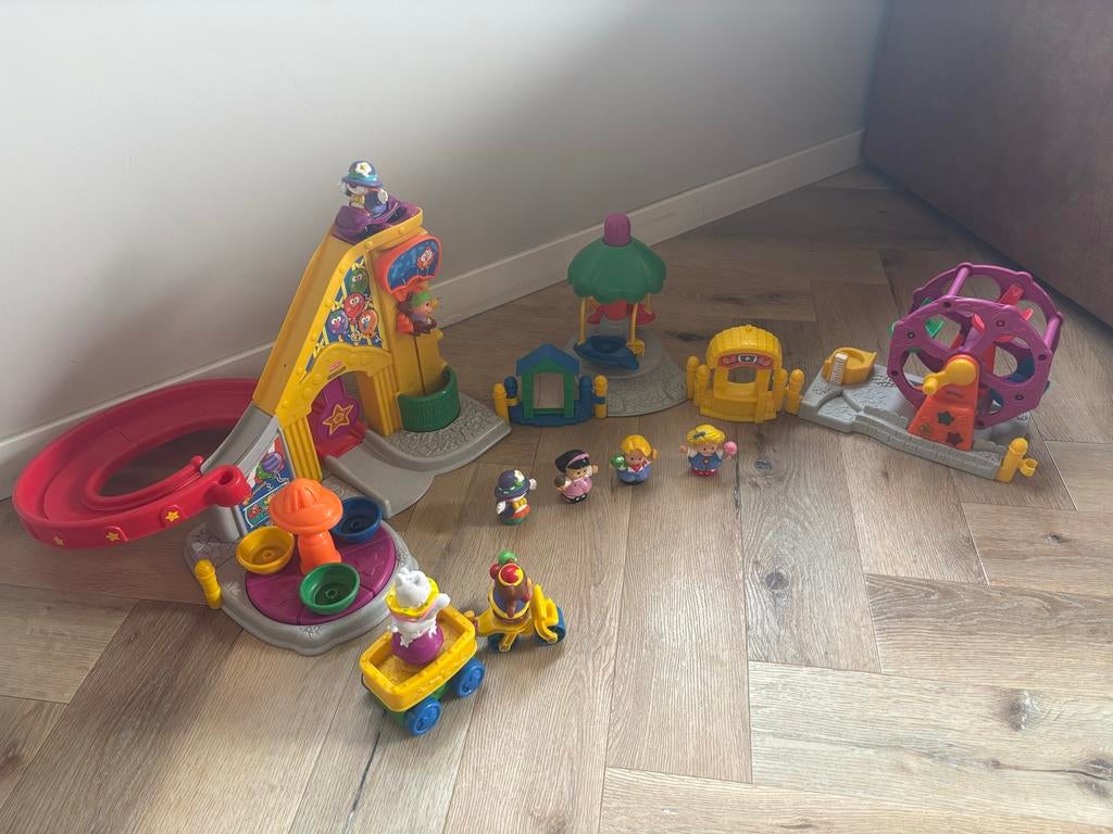 Fisher-Price Little People Kermis Speelset met Figuren, Kinderen en Baby's, Speelgoed | Overig, Ophalen of Verzenden, Gebruikt