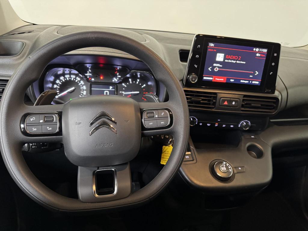 Citroen Berlingo 130PK Automaat L2 Navigatie Apple carplay/, Auto's, Parkeersensor, Stof, Gebruikt, Euro 6