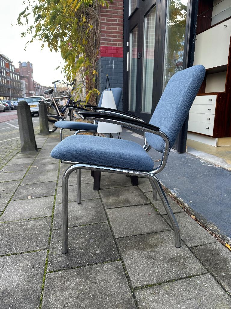 Dutch design Gispen fauteuil, vintage kantoor stoelen, Ophalen, Gebruikt, -, -