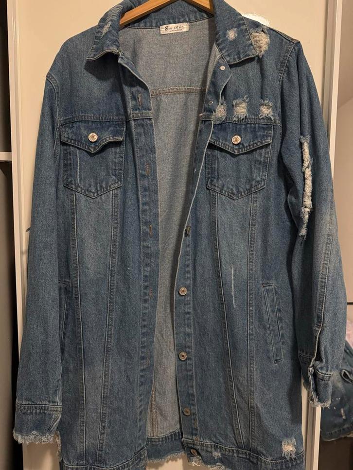 Blauwe spijkerjas, Kleding | Dames, Jassen | Zomer, Nieuw, Maat 42/44 (L), Blauw, Ophalen of Verzenden