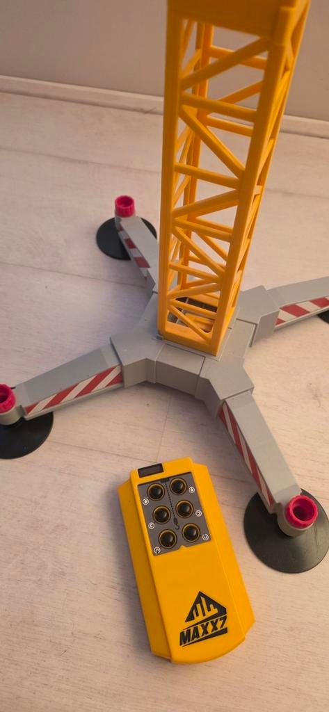 Maxx7 Playmobil Grote Kraan op afstand bestuurbaar, Ophalen of Verzenden