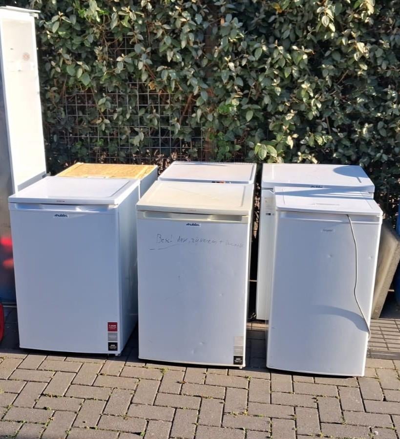 Partij koelkasten diverse merken goed werkend, Witgoed en Apparatuur, Koelkasten en IJskasten, 85 tot 120 cm, 100 tot 150 liter