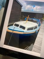 Stalen Flatboot., Watersport en Boten, Staal, Ophalen of Verzenden, Zo goed als nieuw, Benzine