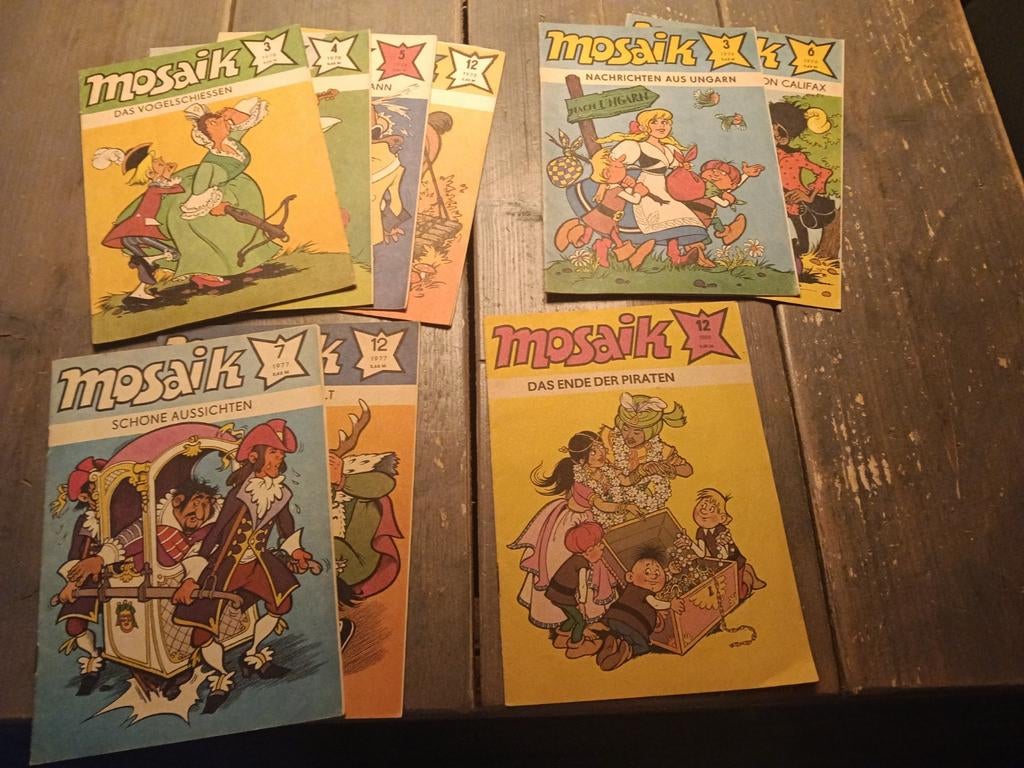 Mosaik DDR strips - Abrafaxe - diverse nummers, Boeken, Meerdere stripboeken, Ophalen of Verzenden, Gelezen