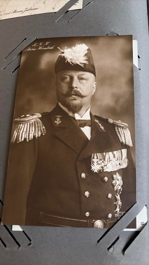 Mooie portret kaart van prins Hendrik oud exemplaar, Ophalen of Verzenden, Landmacht, Nederland, Foto of Poster
