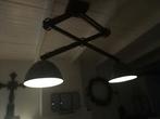 unieke schaarlamp plafond, Ophalen, Zo goed als nieuw, Hout, Industrieeel