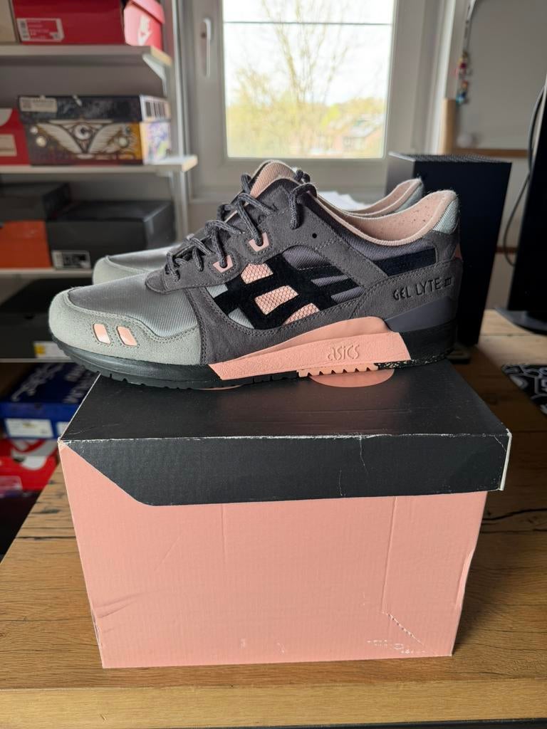 Woei x Asics Gel-Lyte III Vintage Nylon US11, Overige kleuren, Ophalen of Verzenden, Sneakers of Gympen, Zo goed als nieuw