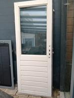 Gebruikte Buitendeur met Glas en Houten Panelen, Ophalen, Gebruikt, 200 tot 215 cm, Glas