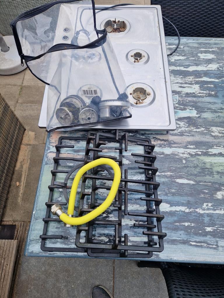 Gasstel, Witgoed en Apparatuur, Kookplaten, Ophalen, Gebruikt, 4 kookzones, Gas