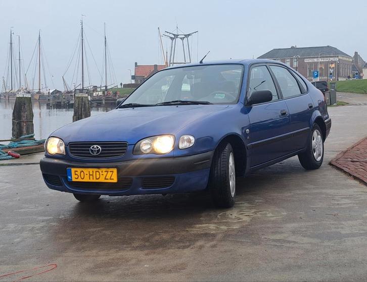 Toyota Corolla 1.6 LB Linea Terra 2001 Blauw, Auto's, Toyota, Particulier, Corolla, Benzine, C, Hatchback, Handgeschakeld, Origineel Nederlands