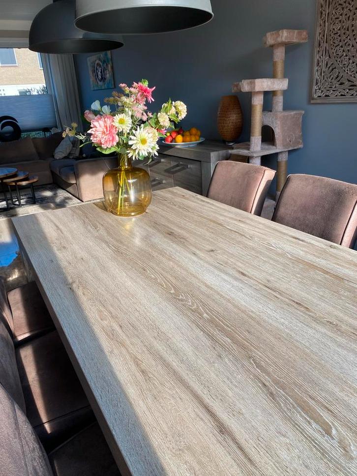 Nette eettafel 1.80/1.00 mtr, Huis en Inrichting, Tafels | Eettafels, Zo goed als nieuw, 100 tot 150 cm, 150 tot 200 cm, Vijf personen of meer