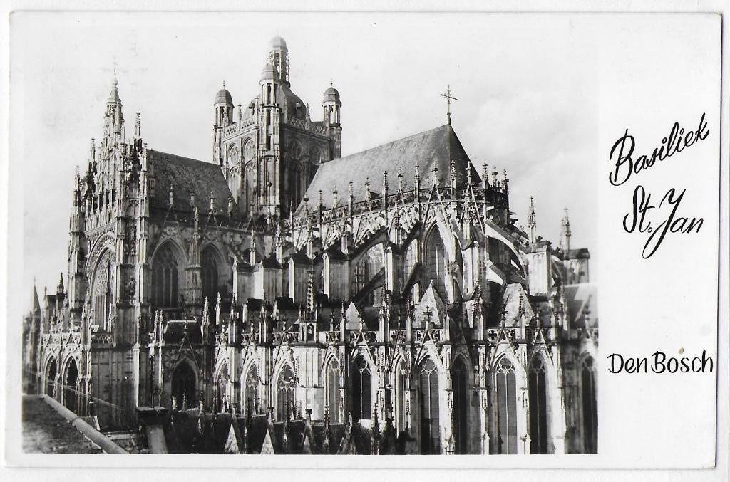Den Bosch Basiliek St Jan Oude Gelopen Ansichtkaart ( B3457, Ophalen of Verzenden, Voor 1920, Gelopen, Noord-Brabant