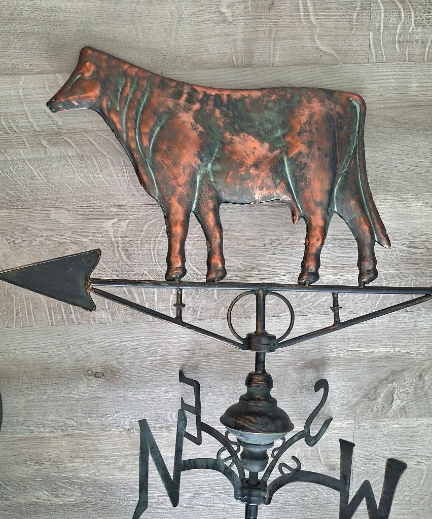 Nieuw metalen windwijzer koe, Tuin en Terras, Windwijzers en Windmolens, Verzenden, Nieuw