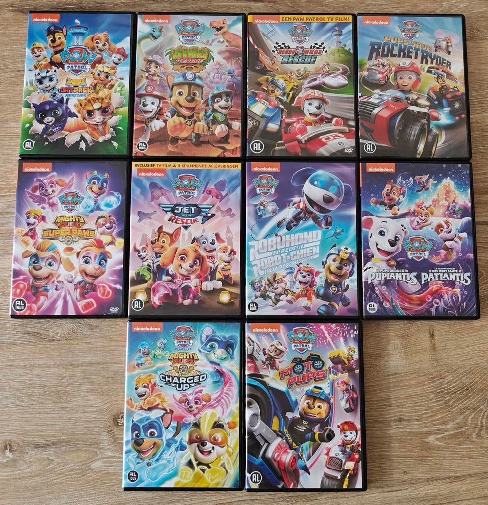 DVD-Collectie Paw Patrol (10 DVD's), Cd's en Dvd's, Dvd's | Tekenfilms en Animatie, Zo goed als nieuw, Europees, Tekenfilm, Boxset