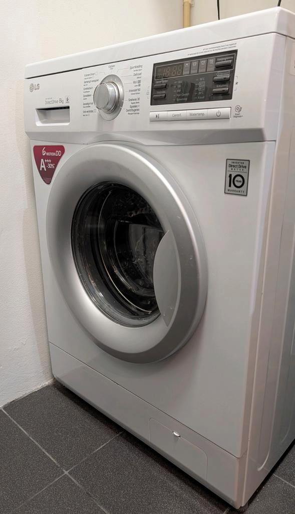 LG Wasmachine 8kg direct drive FH4B8TDA7, Witgoed en Apparatuur, Wasmachines, Gebruikt, Voorlader, 8 tot 10 kg, 85 tot 90 cm, 1200 tot 1600 toeren