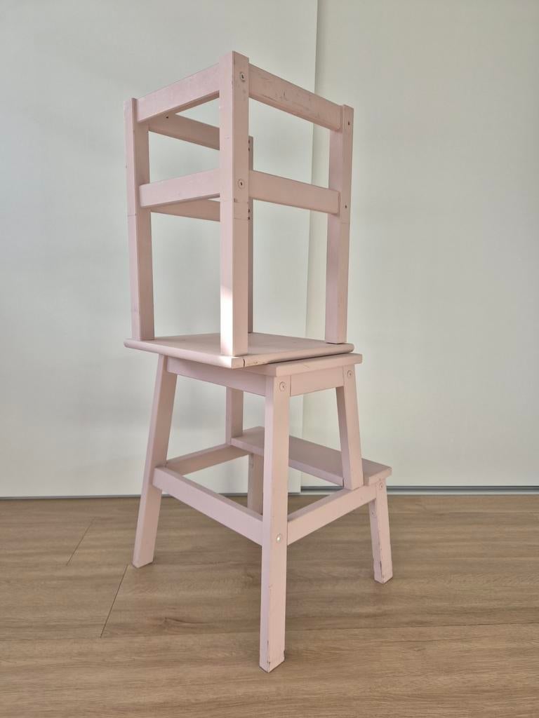 Ikea opstapje voor kinderen, roze, Ophalen, Zo goed als nieuw, Aanschuifbaar