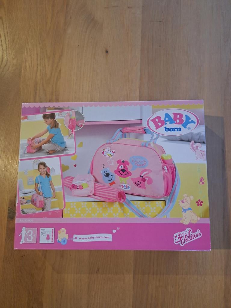 Baby Born verzorgingstas met accessoires, Ophalen of Verzenden, Zo goed als nieuw, Babypop