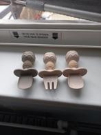 Super veilig baby bestekje 2 lepels en 1 vorkje (prijs=alles, Ophalen of Verzenden, Zo goed als nieuw, Overige typen