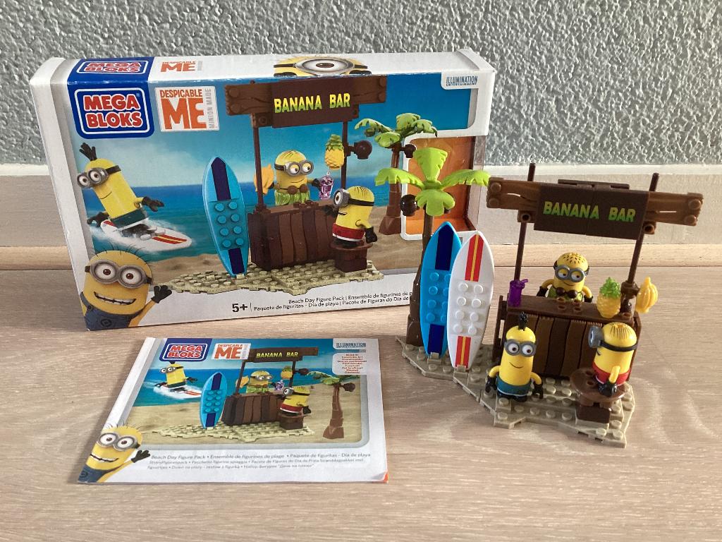 Mega Bloks Minions Beach day figure pack, Ophalen of Verzenden, Zo goed als nieuw, Megabloks