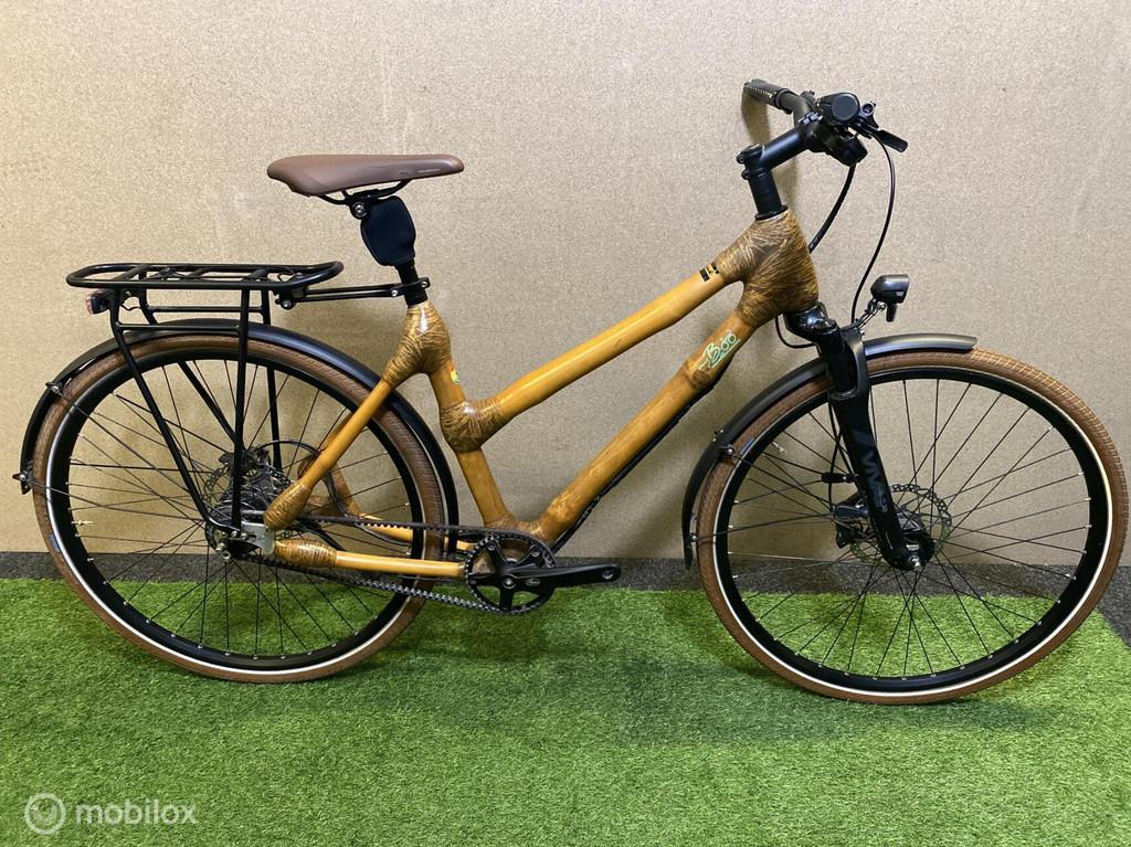 MYBOO KURO 2024 BAMBOE FRAME FIETS ALFINE 11 BELT DRIVE