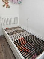 IDANÄS Eenpersoonsbed met opberglades, wit/Leirsund, Huis en Inrichting, Slaapkamer | Bedden, Ophalen, Gebruikt, 90 cm, Eenpersoons