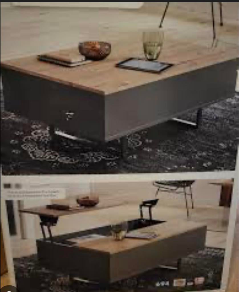 Salontafel, 100 tot 150 cm, Zo goed als nieuw, Minder dan 50 cm, Rechthoekig