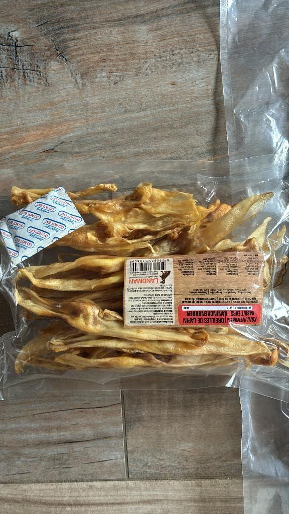 Hondensnacks, konijnenoren zonder vacht, Ophalen, Hond