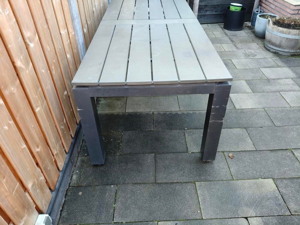 Tuintafel 240*100, Tuin en Terras, Tuintafels, Ophalen of Verzenden, Gebruikt, Rechthoekig, Aluminium