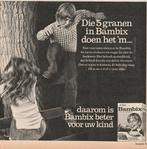 Retro reclame 1975 Nutricia Bambix jongetje waaghals, Verzamelen, Verzenden, Overige typen