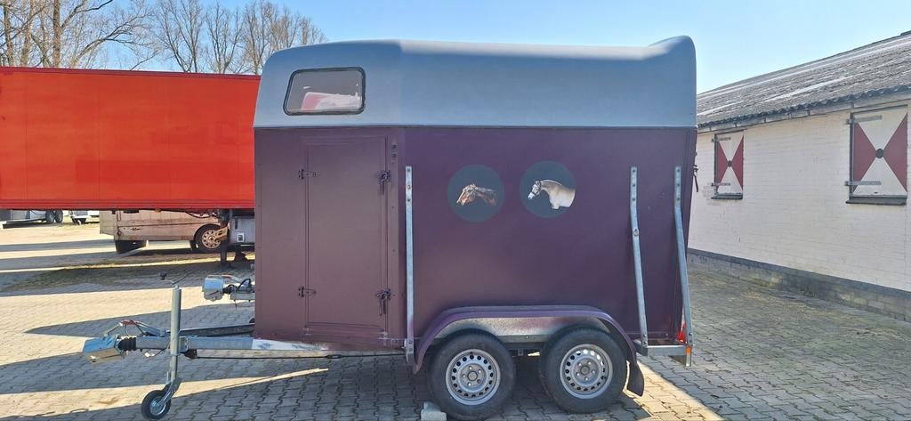 1.5 paards trailer, Ophalen of Verzenden, Gebruikt