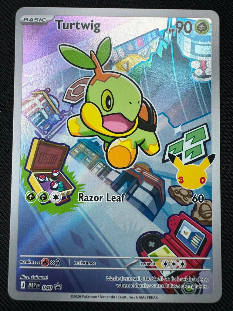 Pokémon kaart Turtwig 040 MEP EN, Hobby en Vrije tijd, Verzamelkaartspellen | Pokémon, Ophalen of Verzenden, Nieuw, Losse kaart
