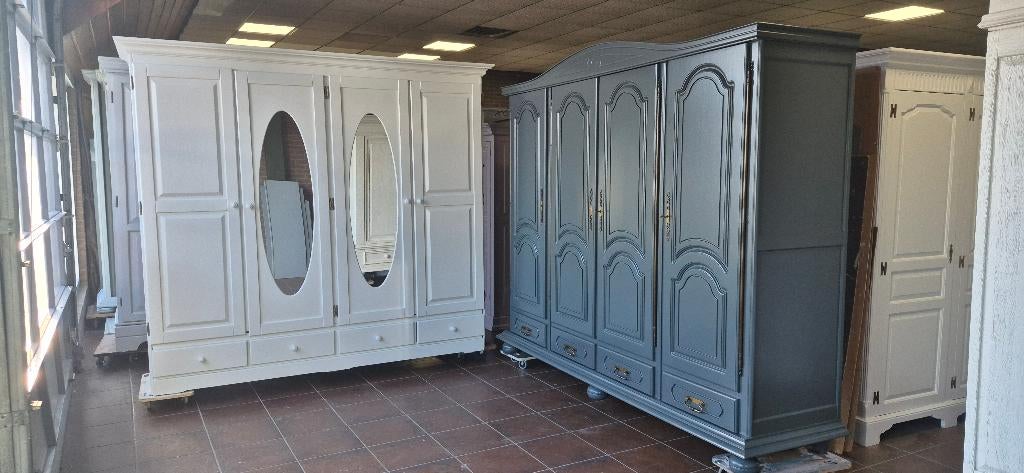 Slaapkamer brocante garderobe vintage kasten, kledingkasten, Ophalen of Verzenden, Zo goed als nieuw