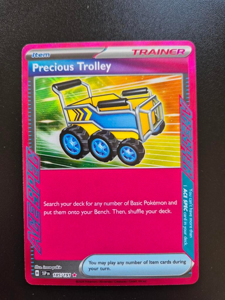 Precious Trolley - Surging Sparks 185/191 Pokémonkaart, Ophalen of Verzenden, Zo goed als nieuw, Losse kaart