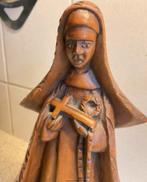 Vintage houten Theresia beeld - Handgesneden, Ophalen of Verzenden