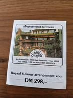 6448 Sticker Ringhotel Bad Bentheim, Ophalen of Verzenden, Zo goed als nieuw