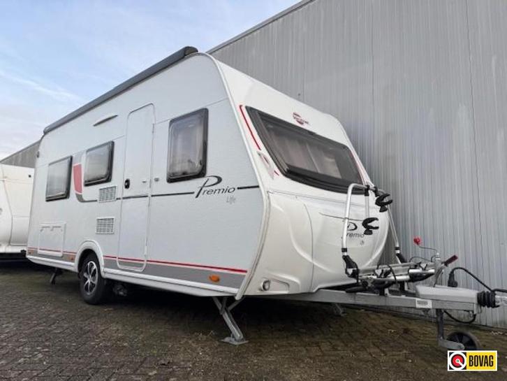 Bürstner 480 TL Premio Life Mover luifel, Caravans en Kamperen, Caravans, Bedrijf, 750 - 1000 kg, Standaardzit, Bürstner, 2 aparte bedden
