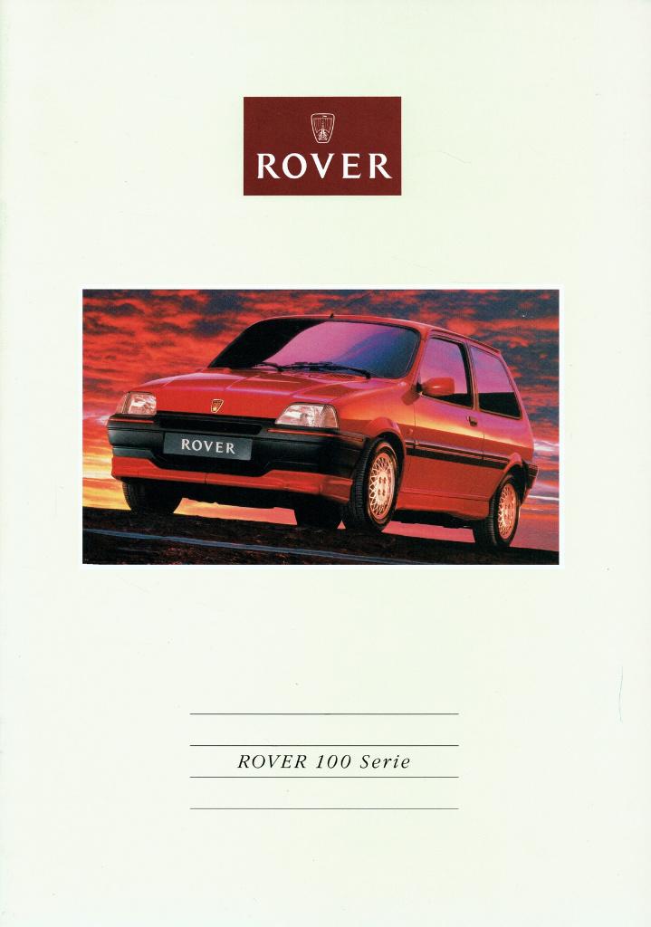 Folder Rover 100 (Duitse uitgave - 1990), Verzenden, Gelezen, Overige merken