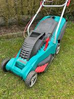 Goedwerkende elektrische Bosch grasmachine 40 cm breed, Ophalen, Cirkelmaaier, Gebruikt, Elektrische grasmaaier