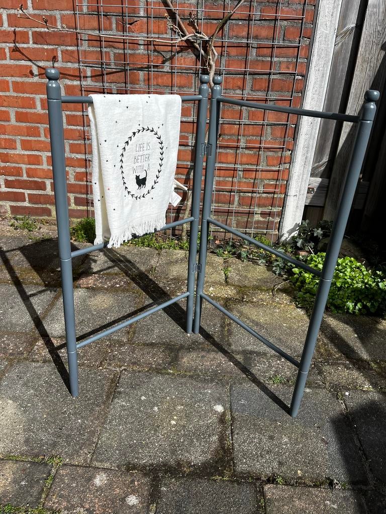 Houten antieke wasrek, Ophalen, Gebruikt, Wasrek