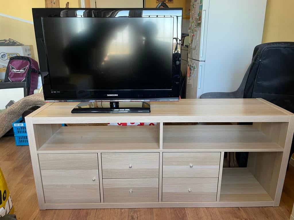 IKEA Kallax TV meubel - MORGEN (vrijdag) gratis ophalen, Ophalen, Overige materialen, 100 tot 150 cm, Zo goed als nieuw