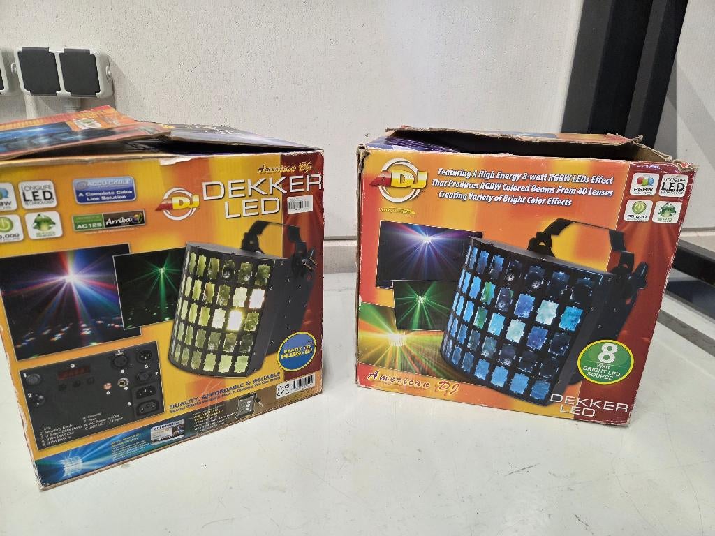 Diverse discolampen voor kantine of mancave, Muziek en Instrumenten, Ophalen of Verzenden, Gebruikt, Licht, Geluidgestuurd