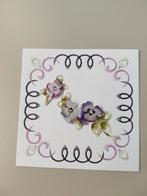 Opleg kaart - borduur - inclusief 3d plaatje - 61, Ophalen of Verzenden, Nieuw, Overige thema's, Overige typen