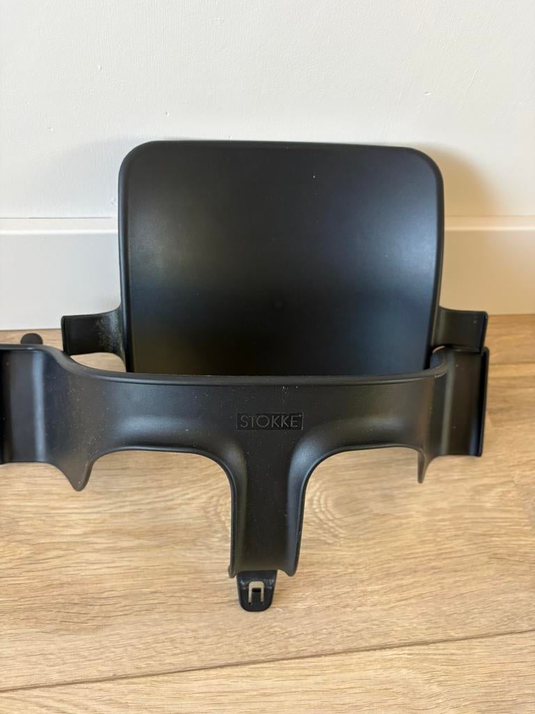 Stokke Trip Trap babyset zwart, Kinderen en Baby's, Kinderstoelen, Ophalen, Zo goed als nieuw, Meegroeistoel