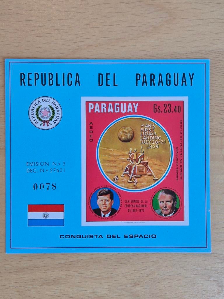 Paraguay 1970 ruimtevaart, Postzegels en Munten, Postzegels | Amerika, Ophalen of Verzenden, Postfris, Zuid-Amerika