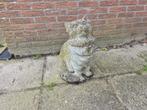 Massief stenen beeld - Kat (48 cm), Tuin en Terras, Tuinbeelden, Ophalen, Gebruikt, Steen, Dierenbeeld
