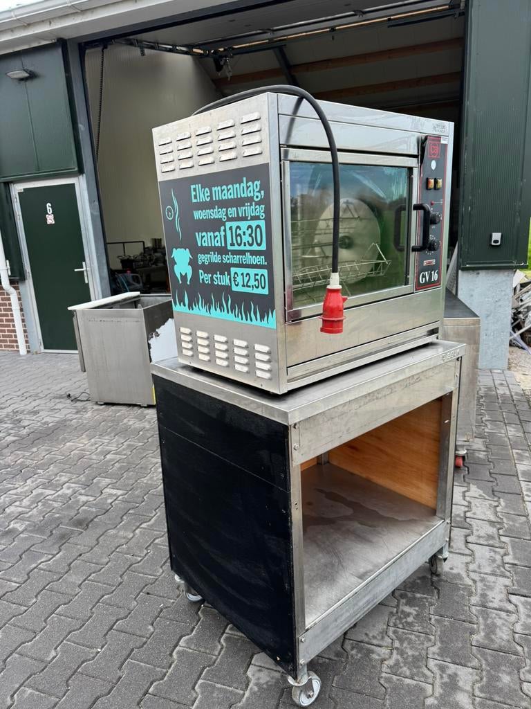 Kippen grill krachtstroom, Zakelijke goederen, Ophalen of Verzenden, Gebruikt, Fornuis, Frituur en Grillen