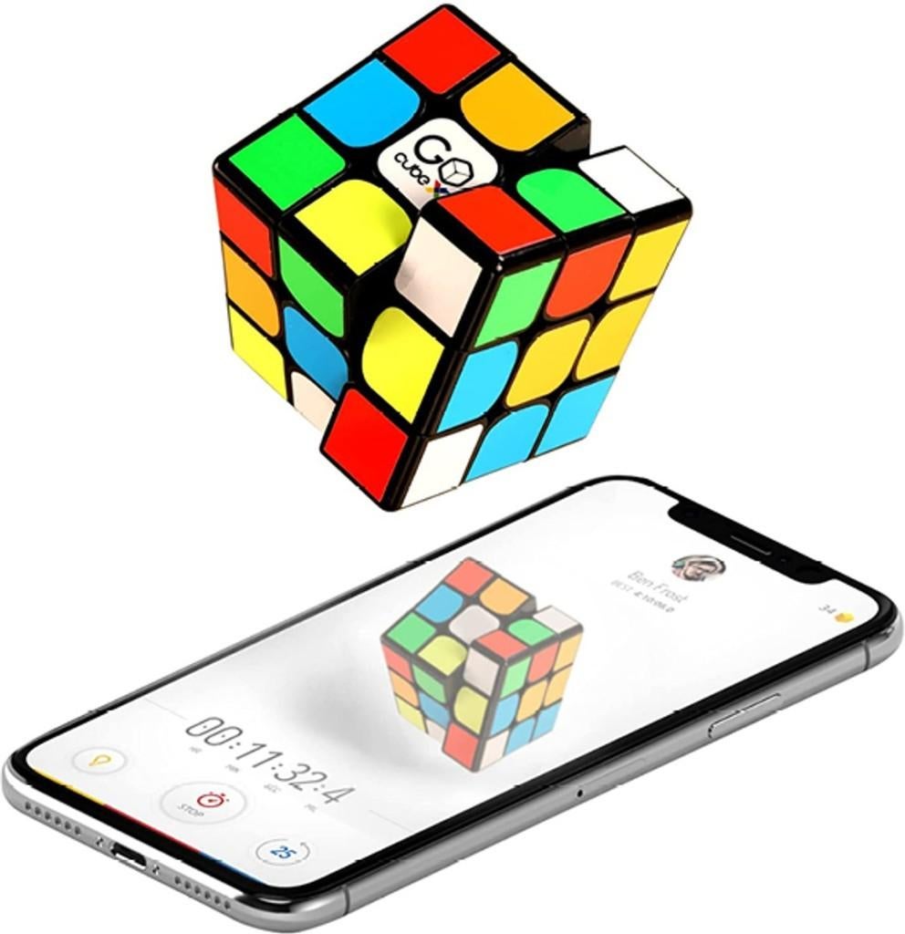 GoCube-x RUBIKs kubus oplossen en trainen met gratis app, Ophalen of Verzenden, Zo goed als nieuw, Puzzelen