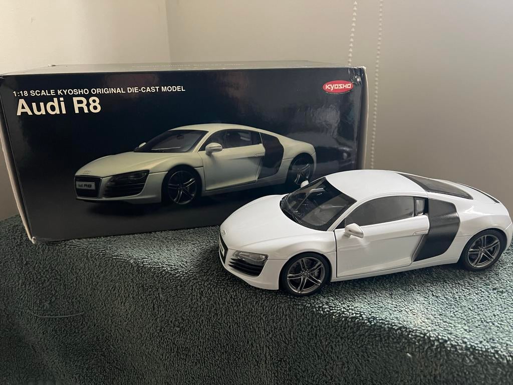 Kyosho Audi R8 1:18 modelauto, Ophalen, Zo goed als nieuw, Auto, Kyosho